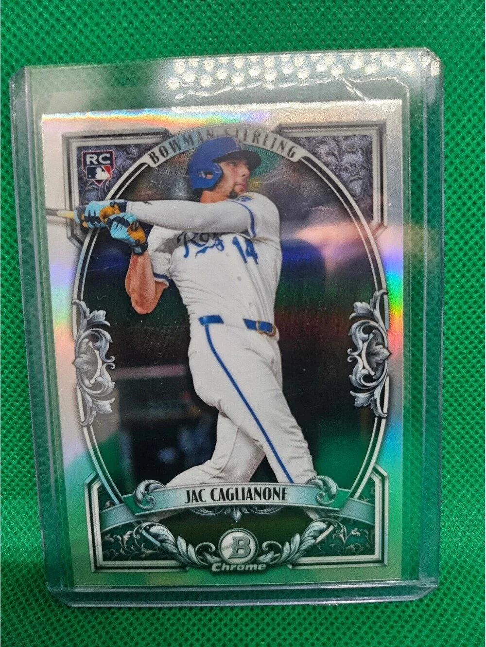 Jac Caglianone(RC) [Refractor] #BST-14 - 2026 Bowman Sterling - KC Royals